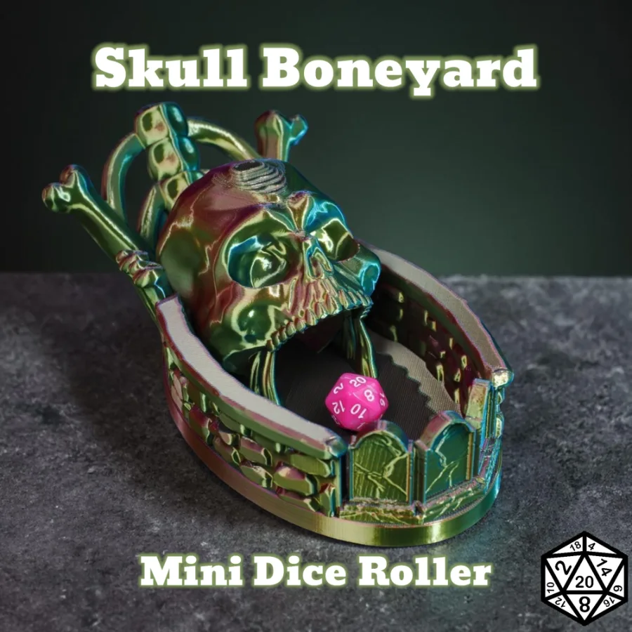 Skull Dice Tower - Dungeons and Dragons Gift