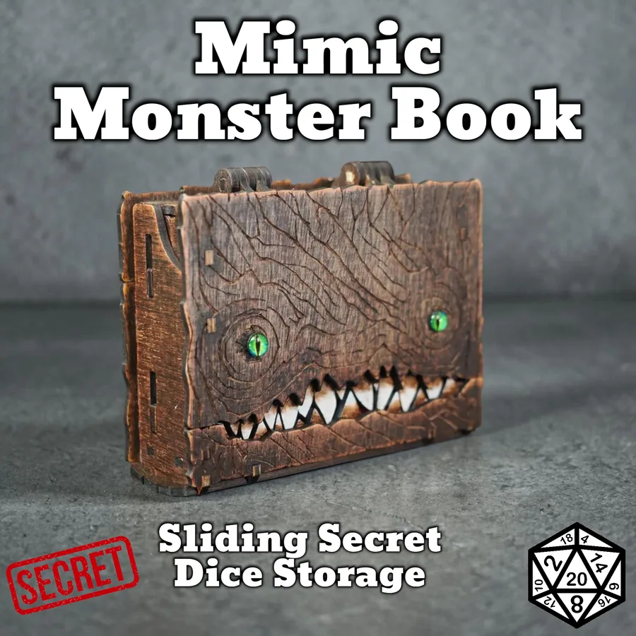 Book Mimic Dice Storage