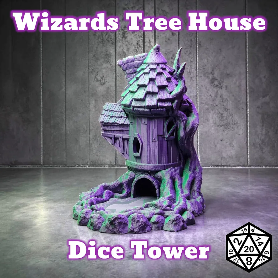 Wizard's Treehouse Dice Tower
