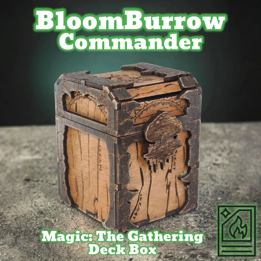 Magic the Gathering Deck Box, Bloomburrow inspired, Commander Deck.