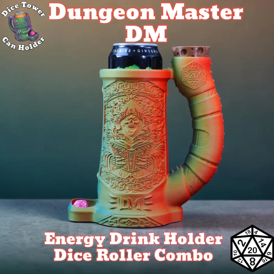 Dungeon Master Dice Tower Can Holder: Dungeons and Dragons gift