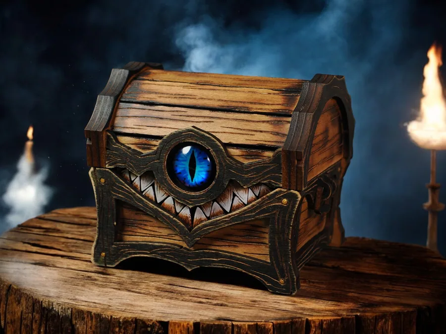 One Eyed Mimic Dice Box – D&D Treasure Chest