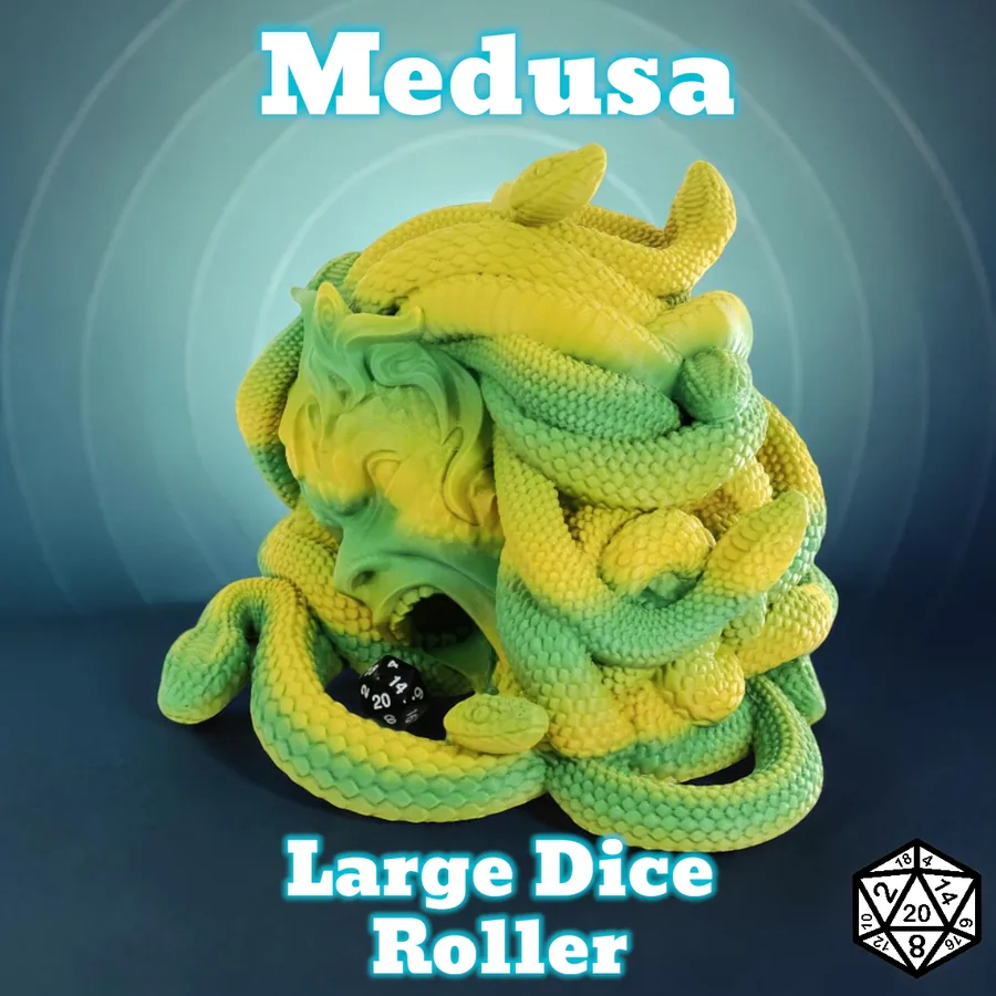 Medusa's Head Dice Tower, Mythical Dice Roller