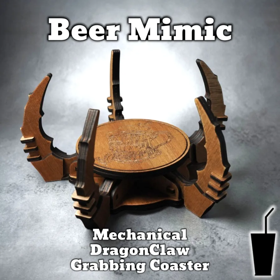 Mechanical Dragon Claw Coaster – Automatically Closes Around Your Mug