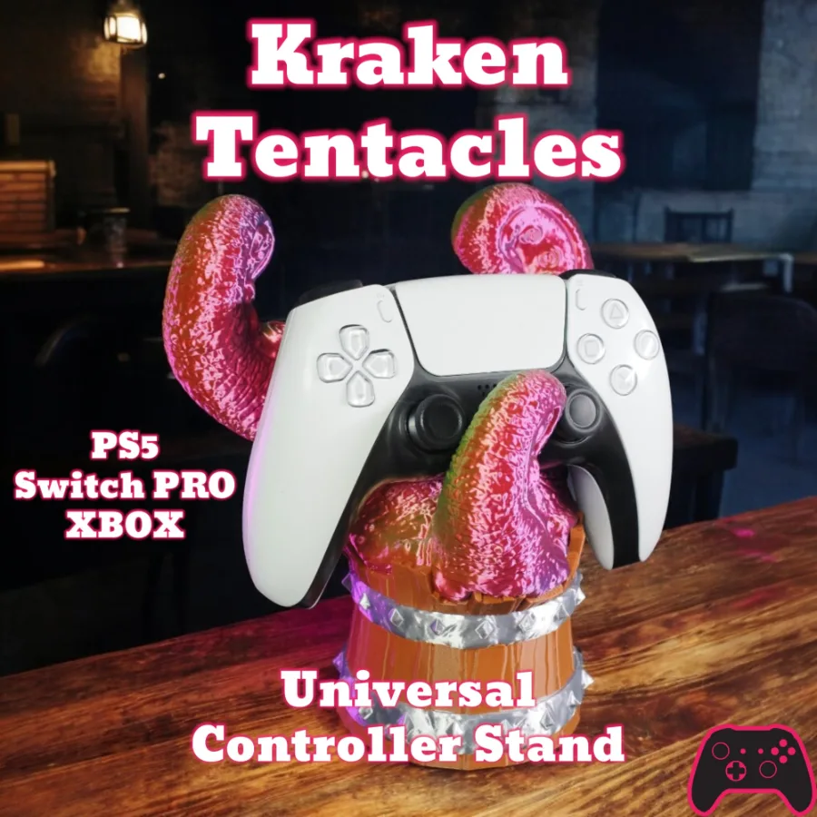 Gaming Gift - Lovecraft Tentacle Controller Stand Cthulhu / Kraken Inspired PS5 - XBOX