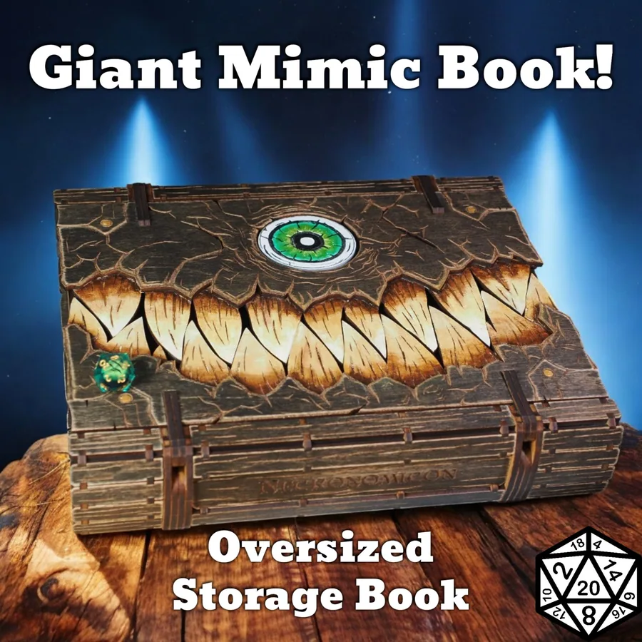 Giant Monster Book Box: Handmade D&D Mimic