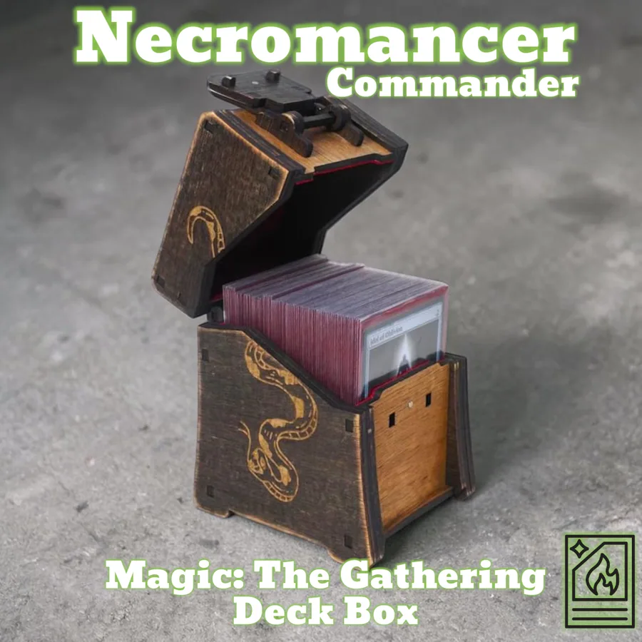 Magic the gathering - MTG Commander 100 card deck Box - Necromancer design